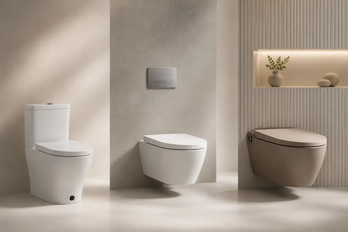 Inodoro inteligente Eisy en baño moderno con diseño minimalista